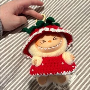 Labubu with crocheted outfit